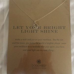 Dogeared sun & moon necklace in gold